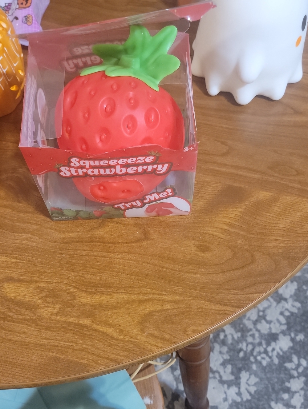 Big SQUISHY Strawberry - Pink/Green